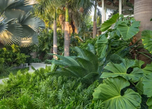 Designing a Tropical Oasis at Your Restaurant or Resort Using Artificial Grass for a Lush Resort-Style Garden